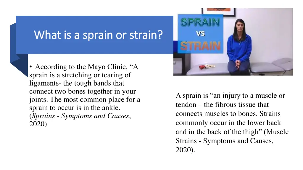 what is a sprain or strain what is a sprain