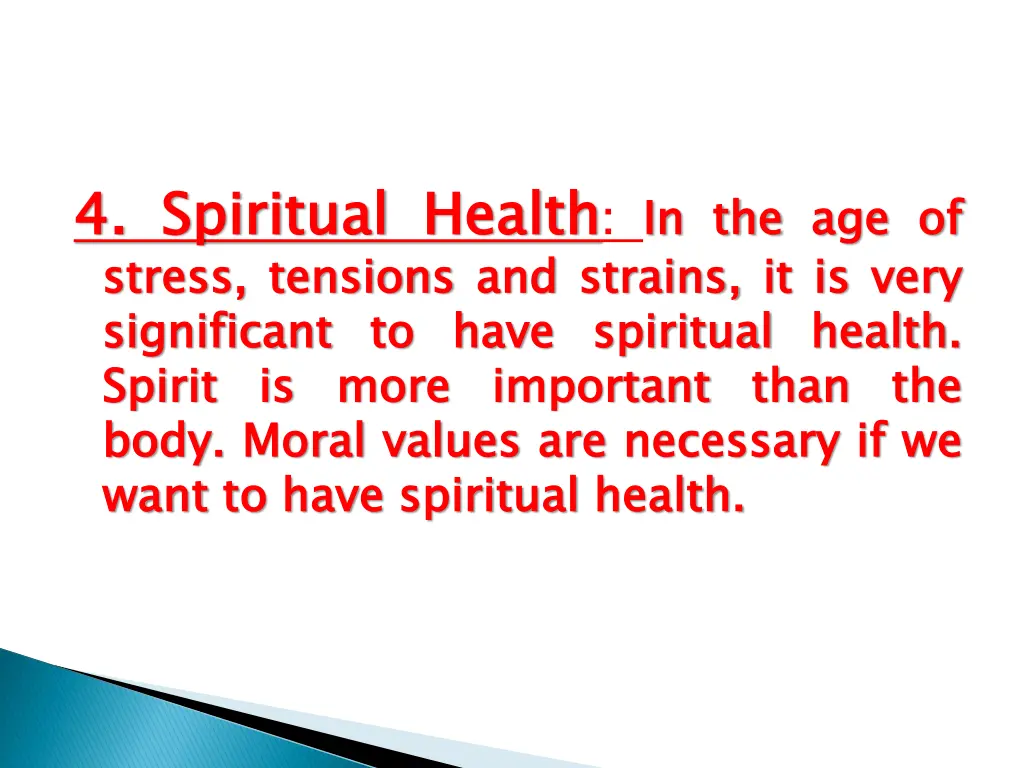 4 4 spiritual stress significant spirit body want