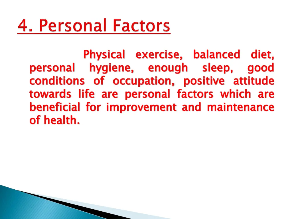 physical exercise hygiene occupation positive