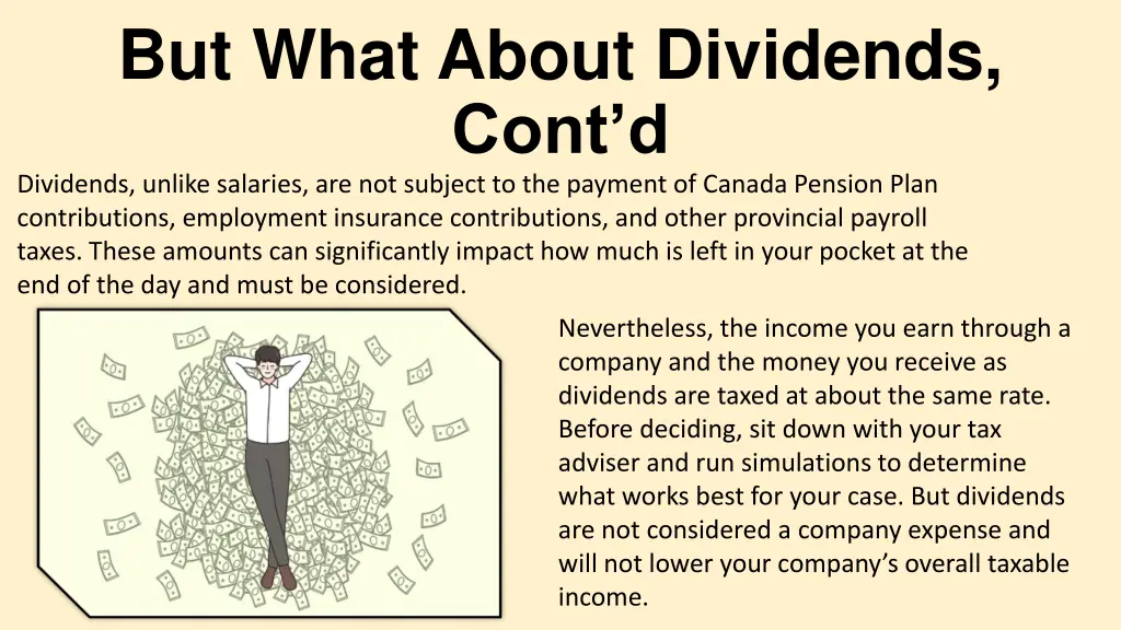 but what about dividends cont d