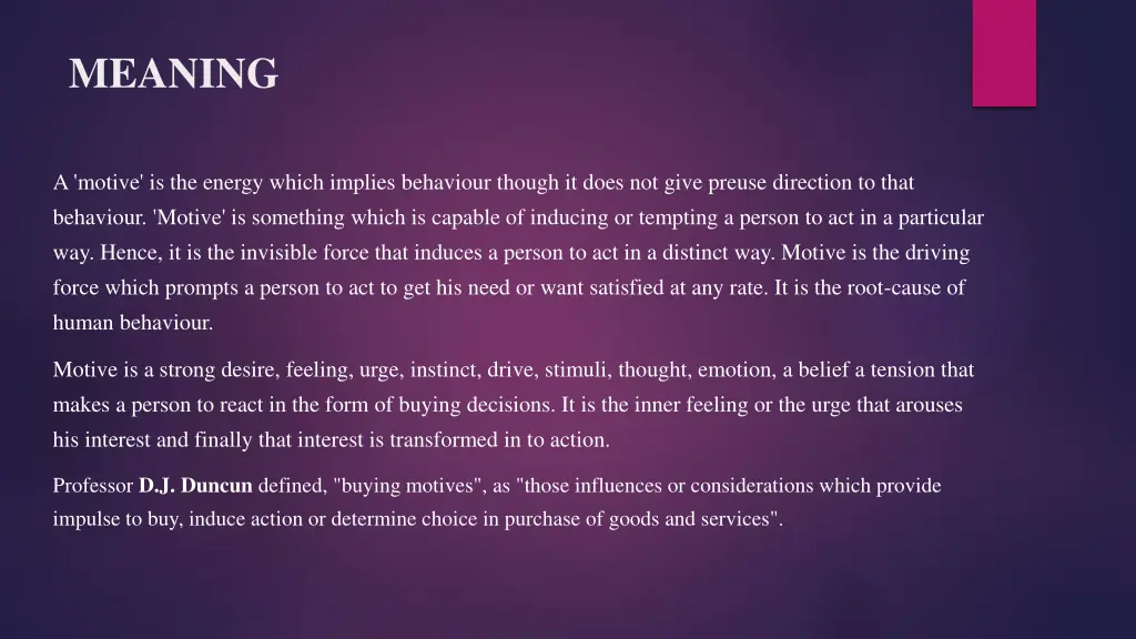 meaning