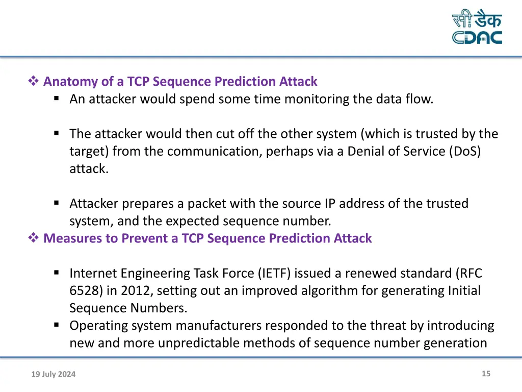 anatomy of a tcp sequence prediction attack