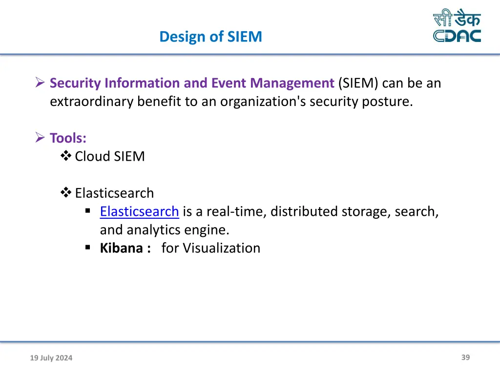 design of siem