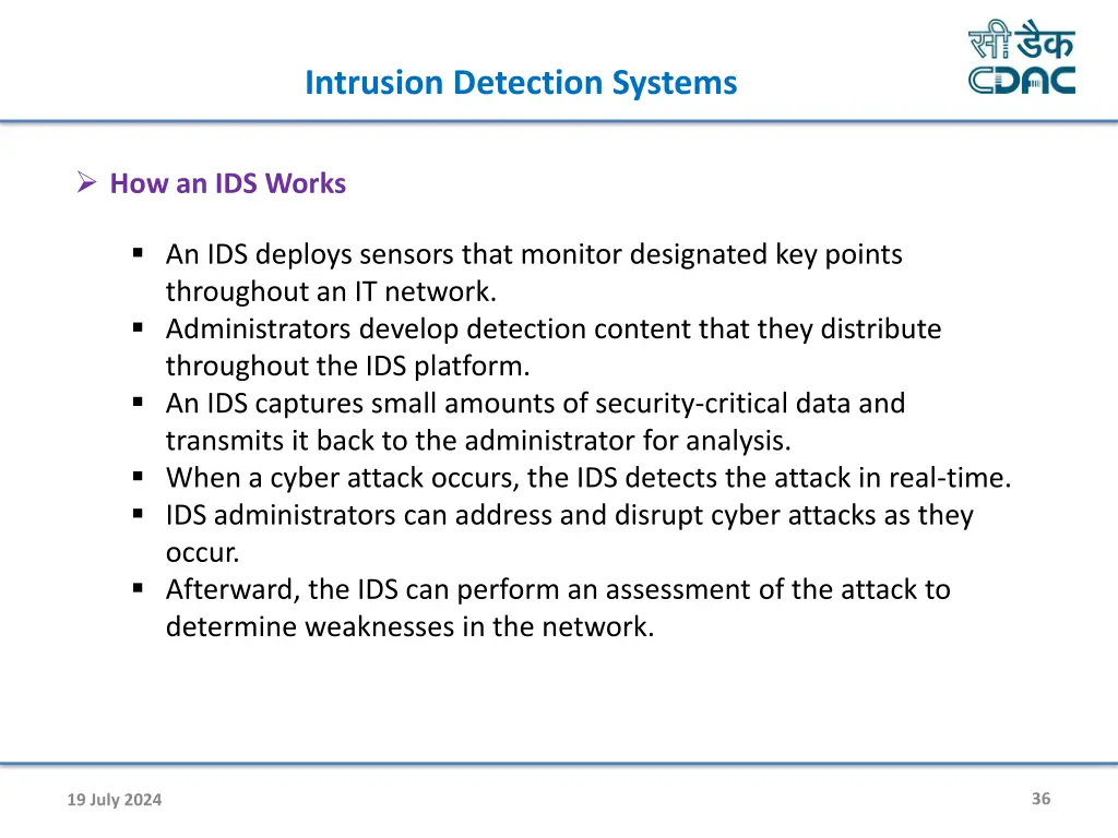 intrusion detection systems