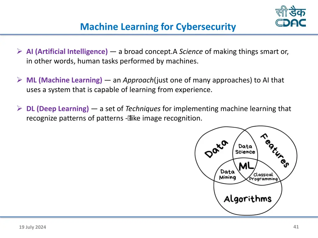 machine learning for cybersecurity