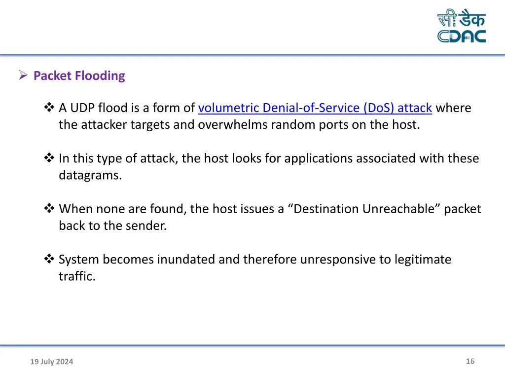 packet flooding