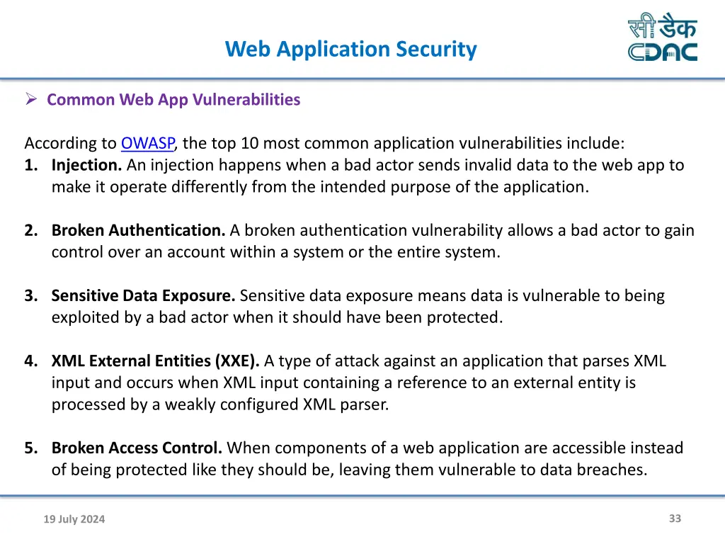 web application security