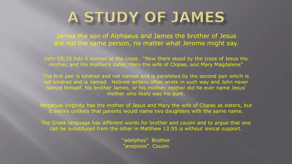 james the son of alphaeus and james the brother