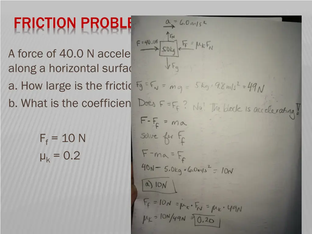 friction problems we do 4