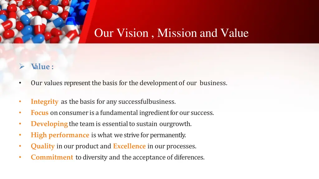 our vision mission and value 1