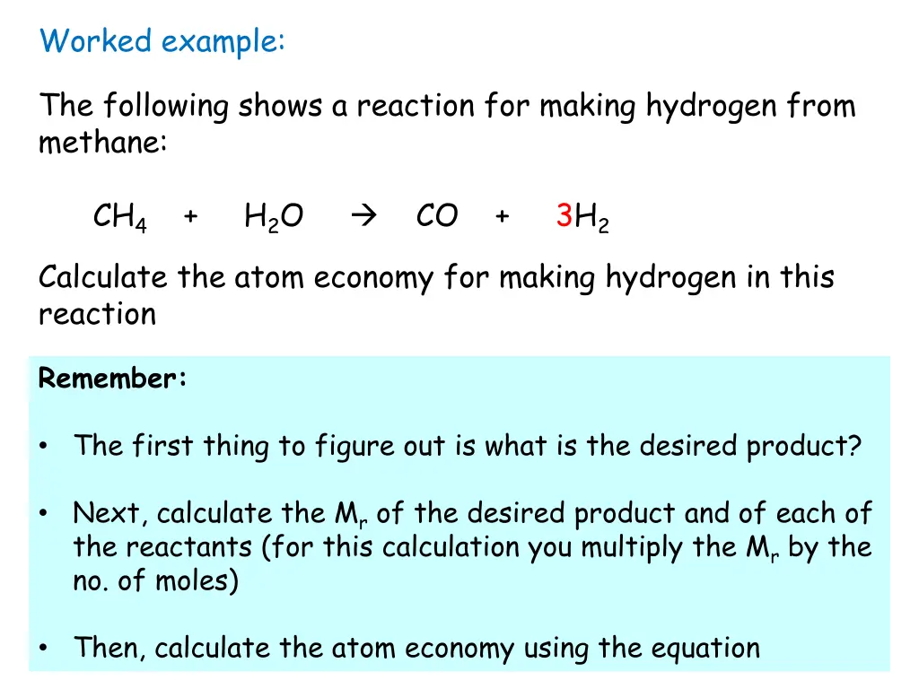 worked example