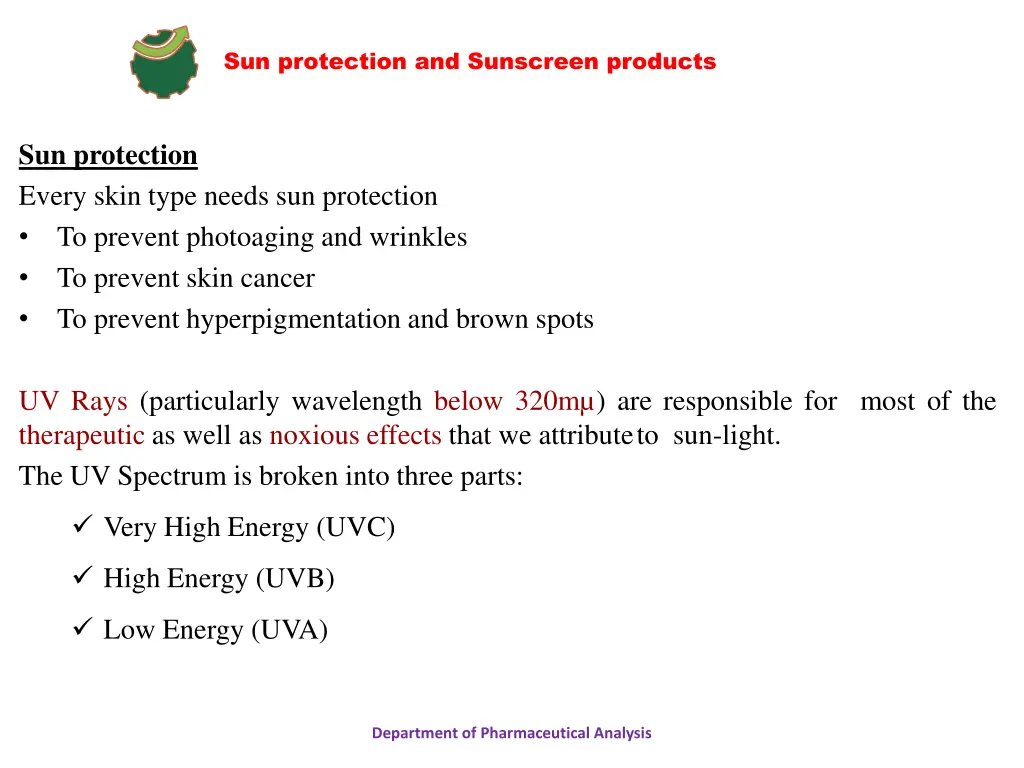 sun protection and sunscreen products 1