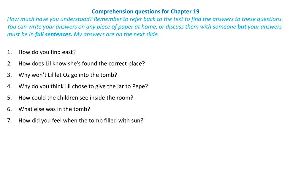 comprehension questions for chapter 19