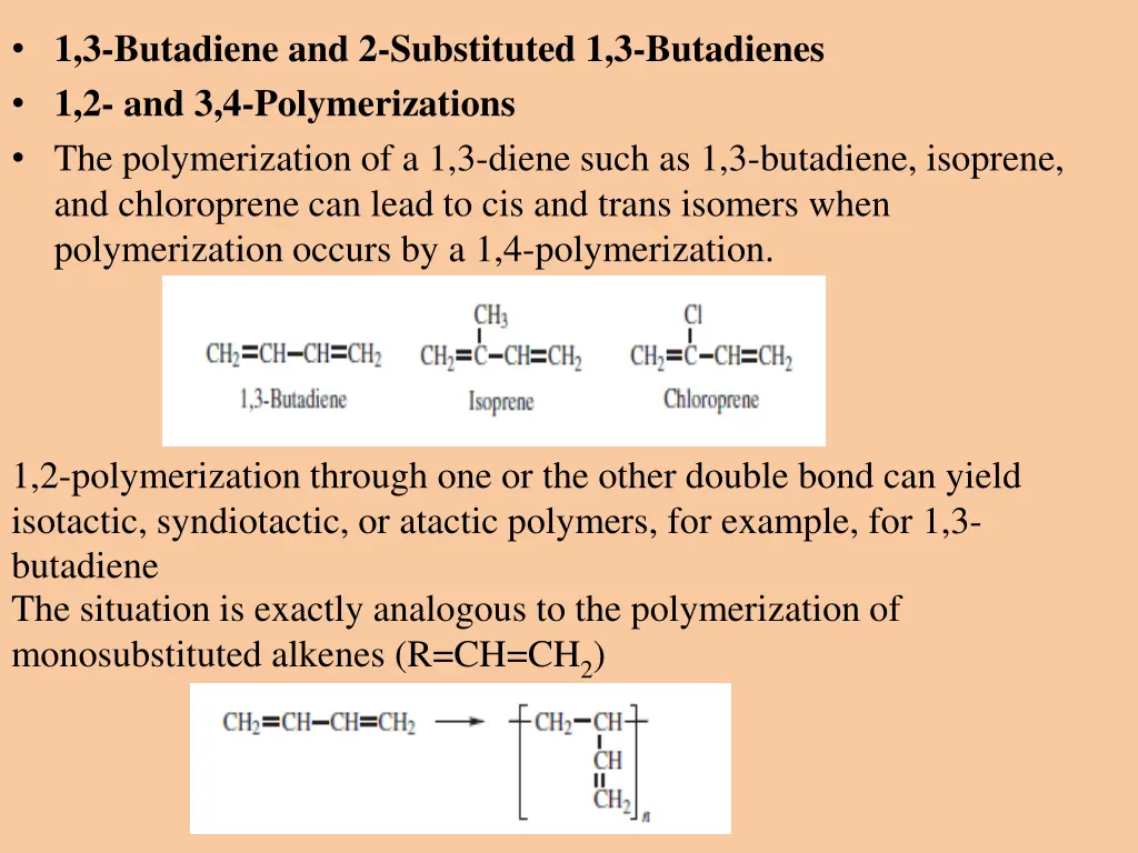 1 3 butadiene and 2 substituted 1 3 butadienes