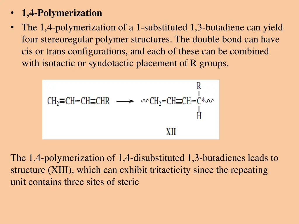 1 4 polymerization the 1 4 polymerization