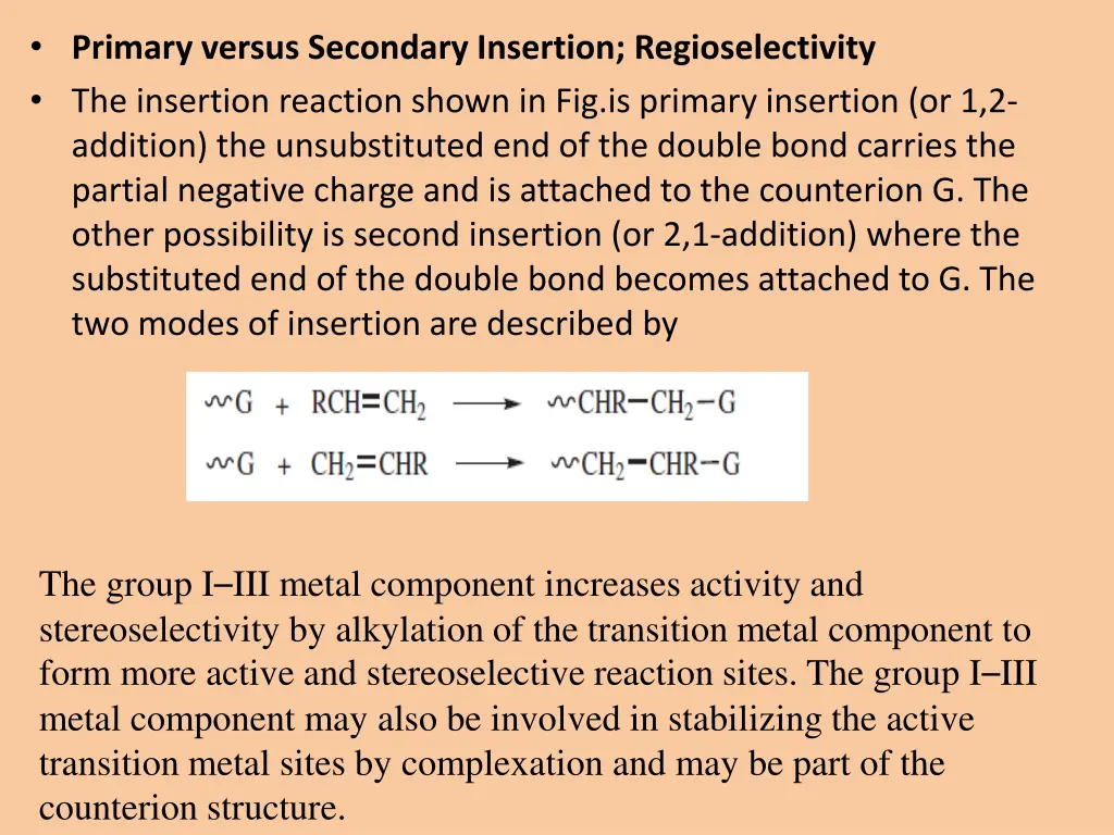 primary versus secondary insertion