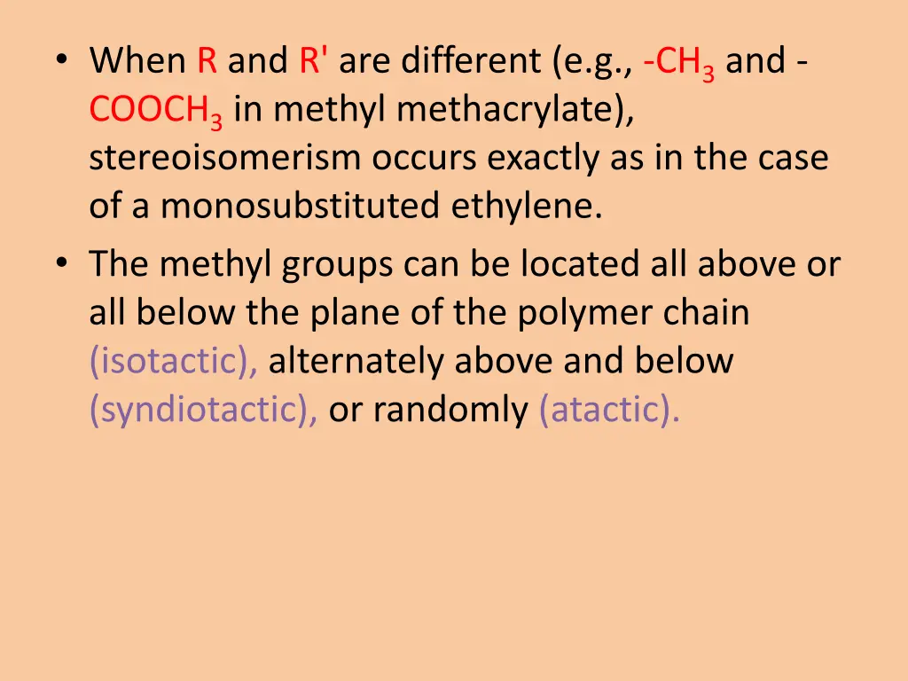 when r and r are different e g ch 3 and cooch