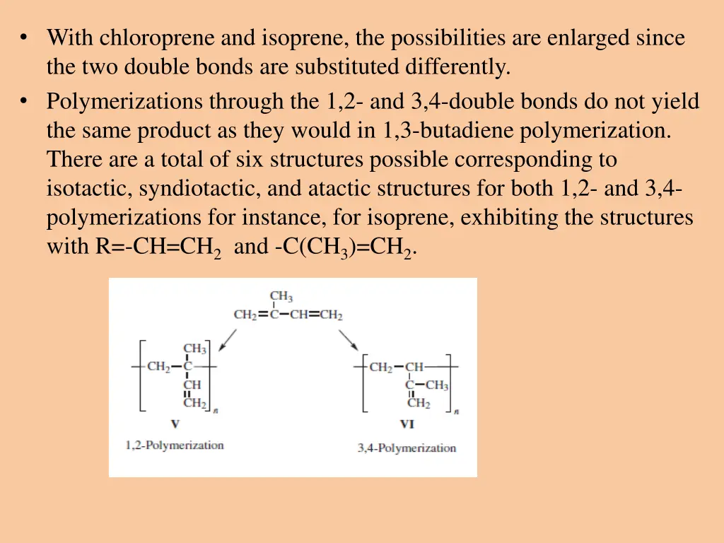 with chloroprene and isoprene the possibilities