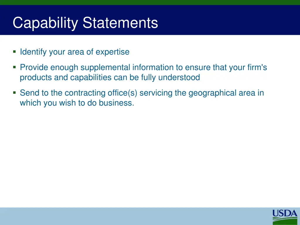 capability statements