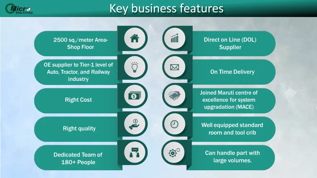 key business features