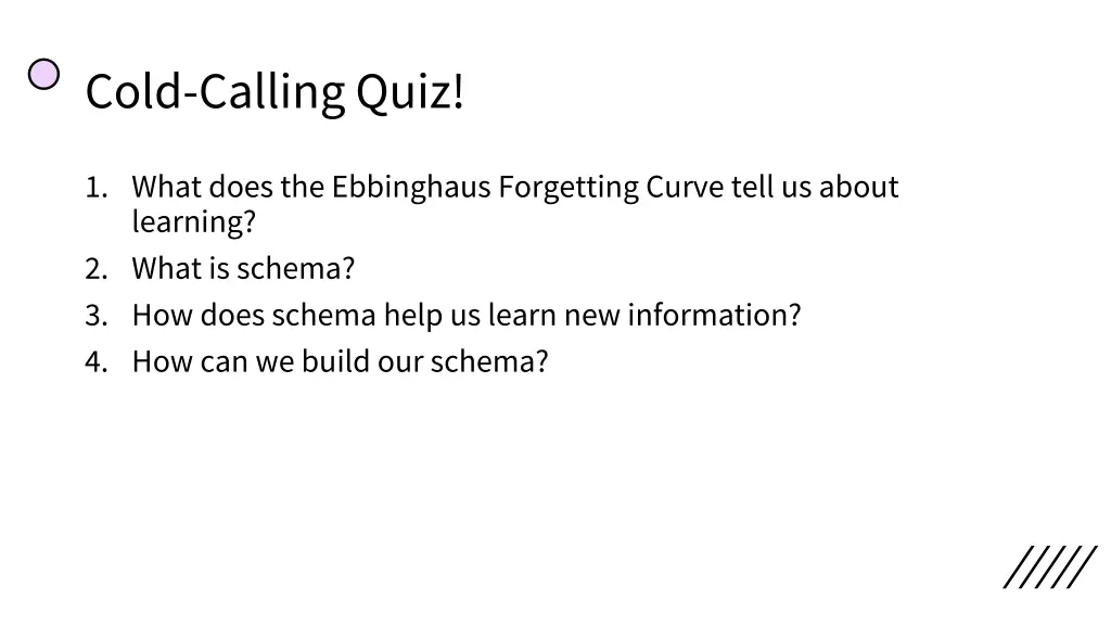 cold calling quiz