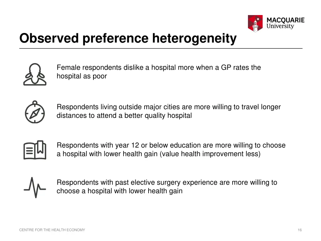 observed preference heterogeneity