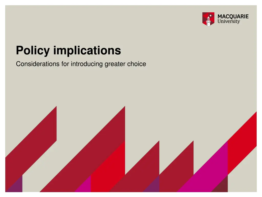 policy implications considerations