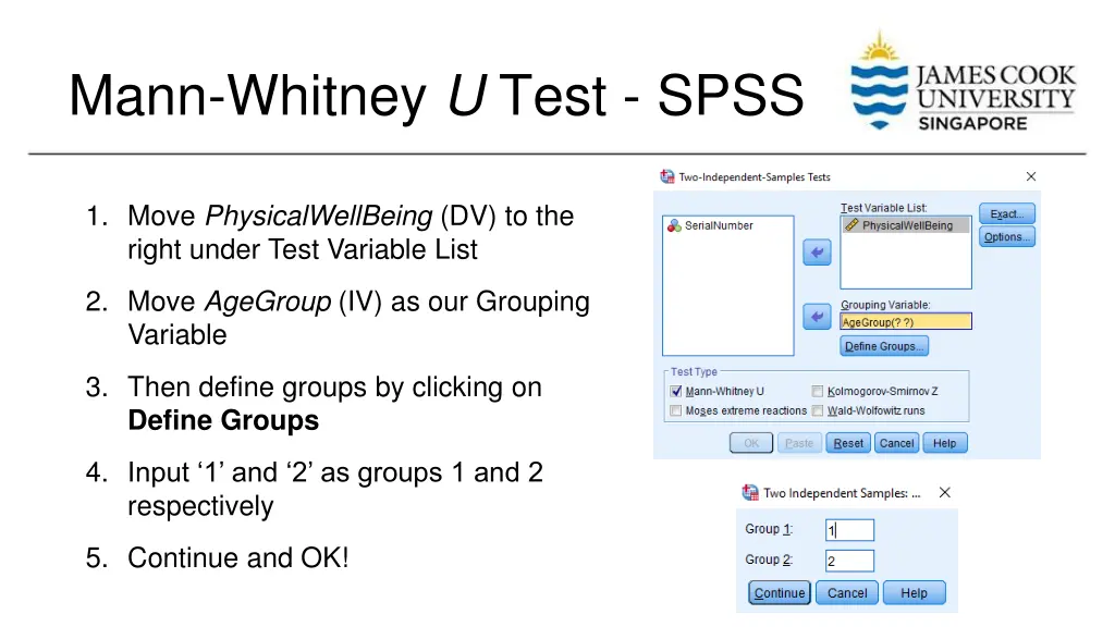 mann whitney u test spss 1