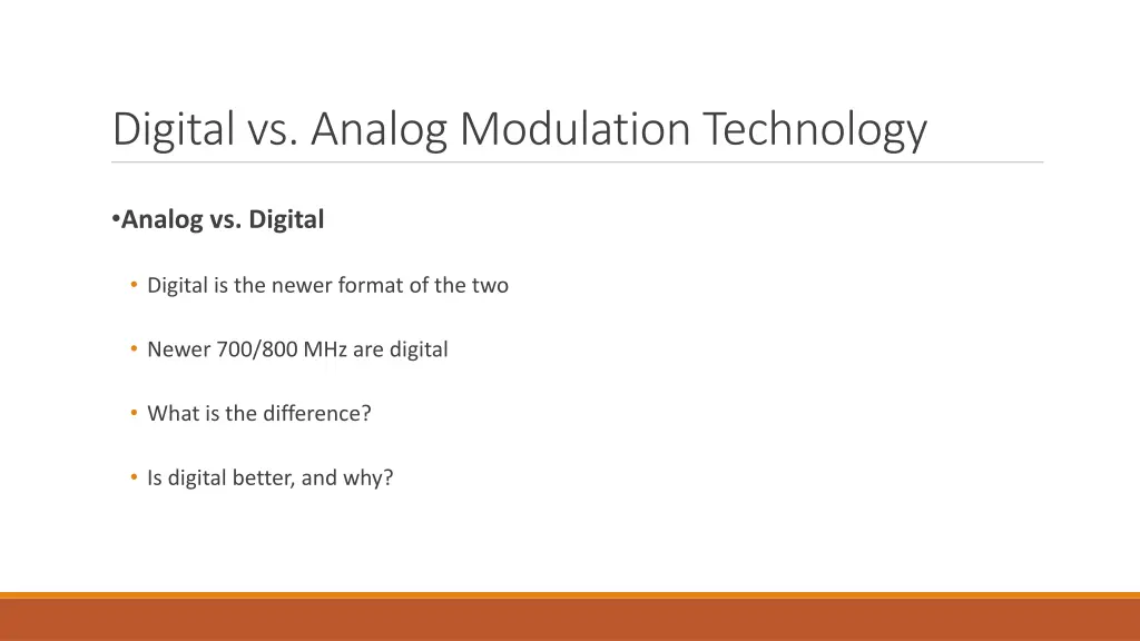 digital vs analog modulation technology 1