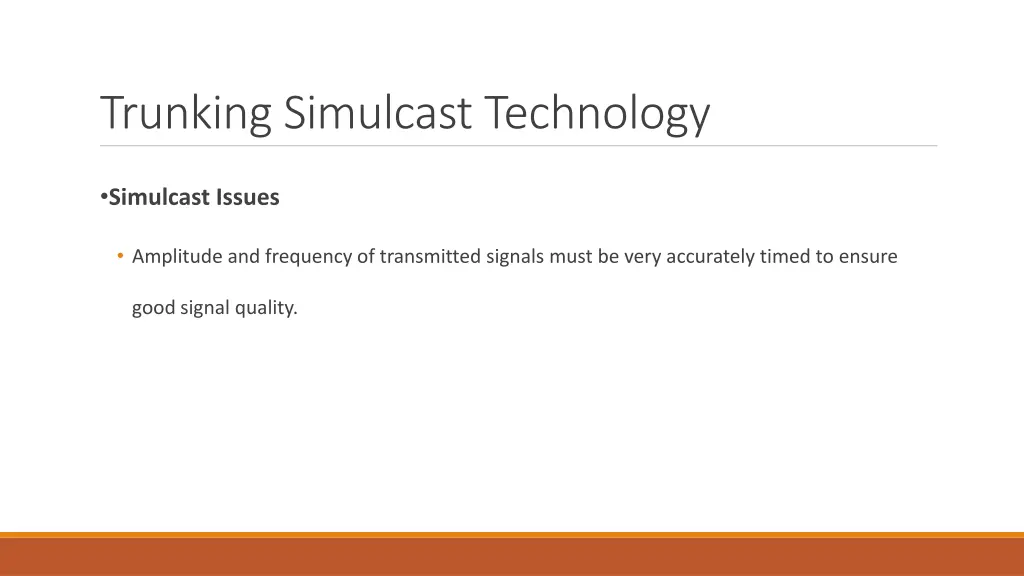 trunking simulcast technology 4