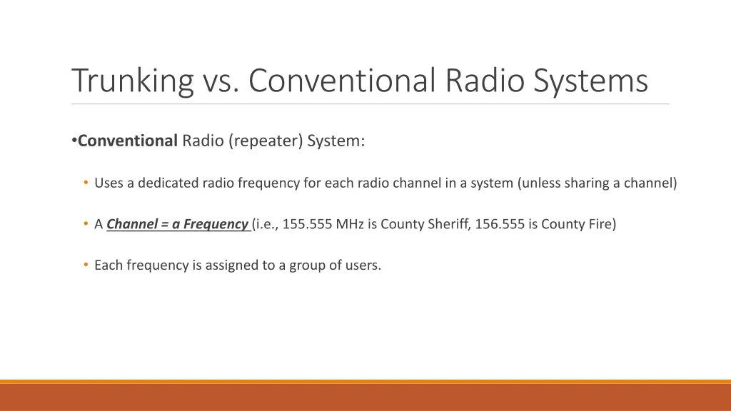 trunking vs conventional radio systems 1