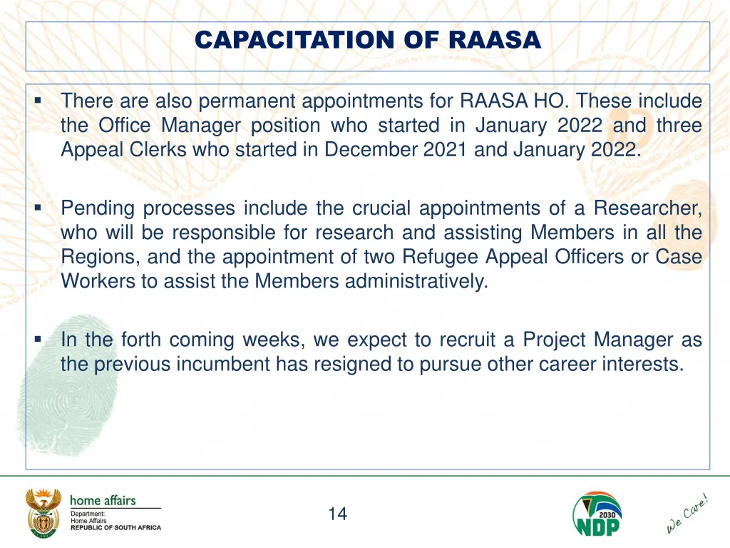 capacitation of raasa