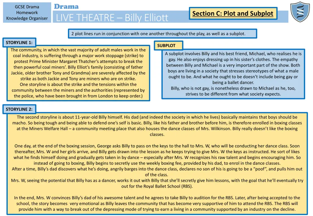 drama live theatre billy elliott 2