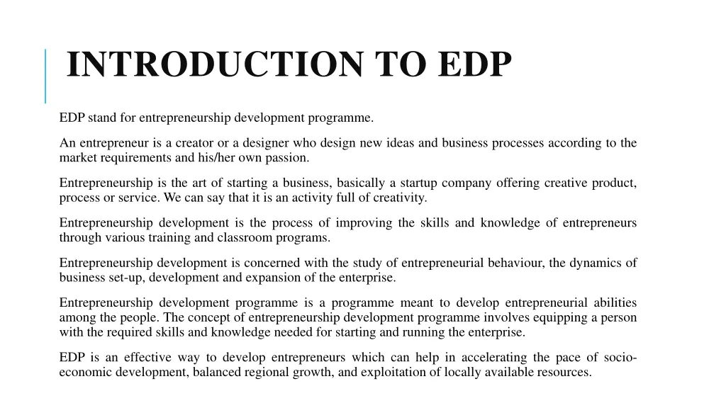 introduction to edp