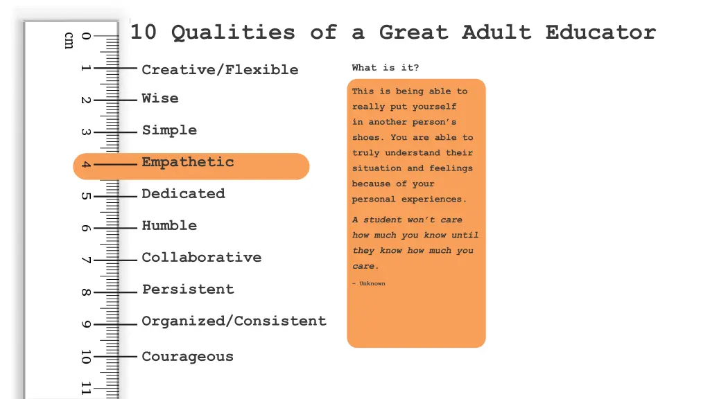 10 qualities of a great adult educator 11