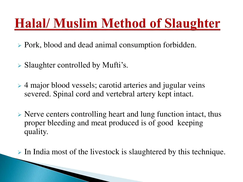 pork blood and dead animal consumption forbidden