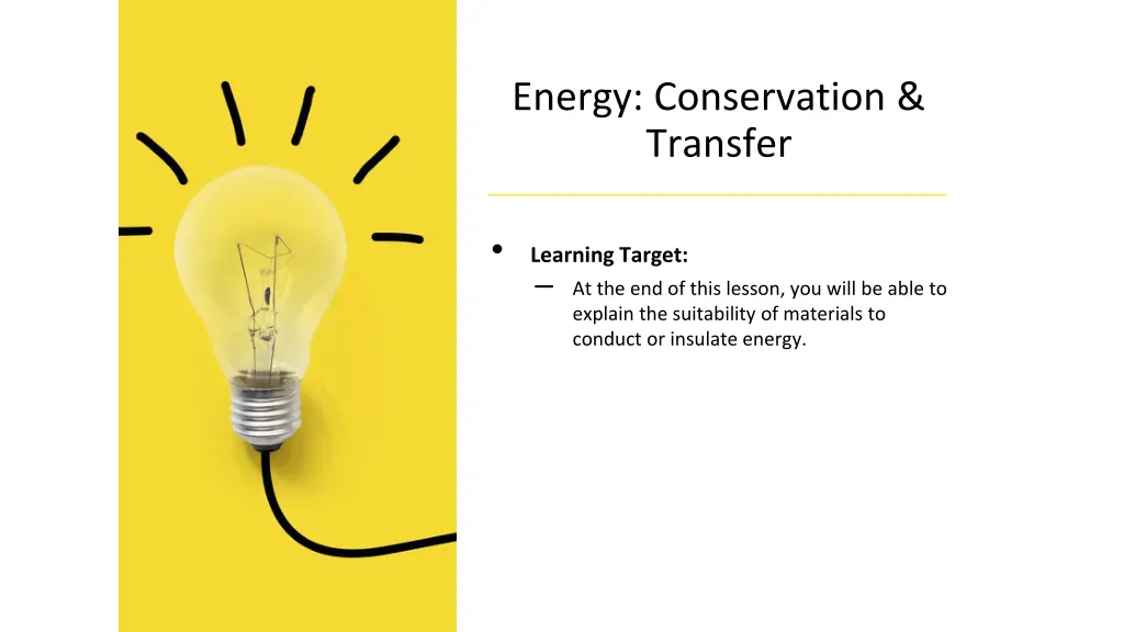 energy conservation transfer