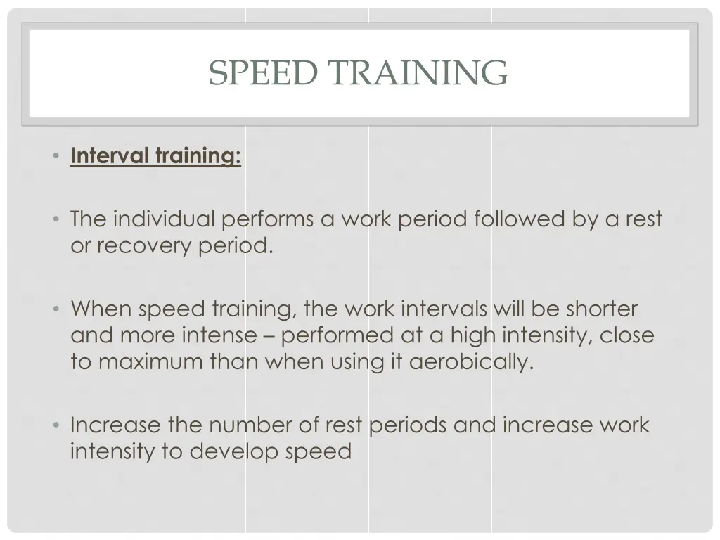 speed training 2