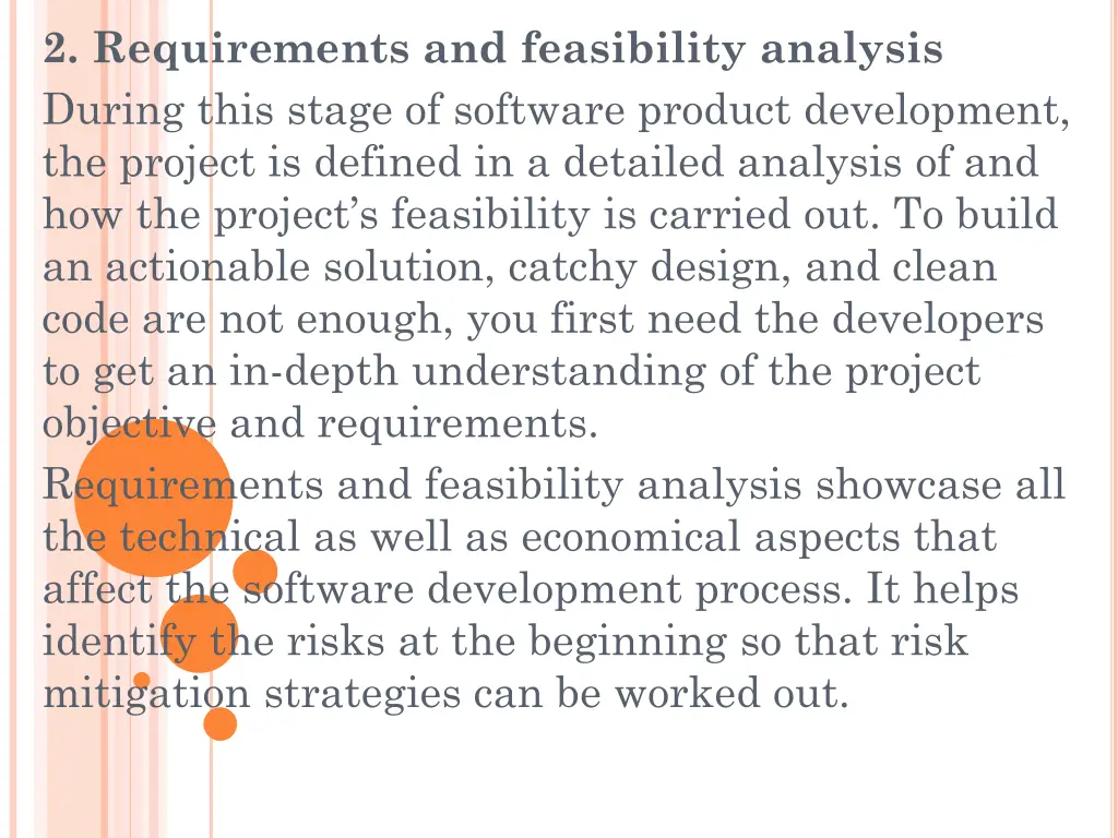 2 requirements and feasibility analysis during