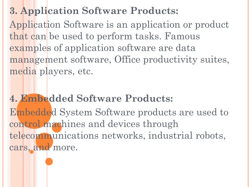 3 application software products application