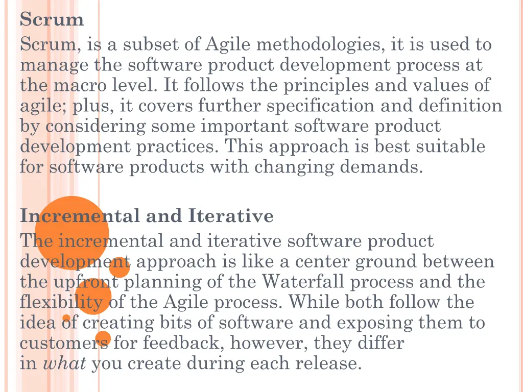 scrum scrum is a subset of agile methodologies 1