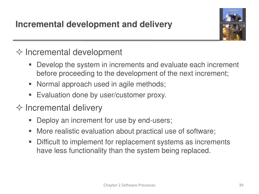 incremental development and delivery