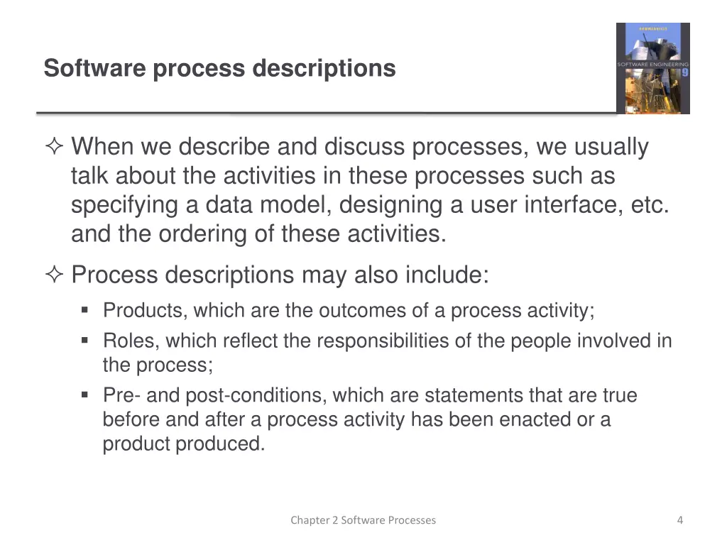 software process descriptions