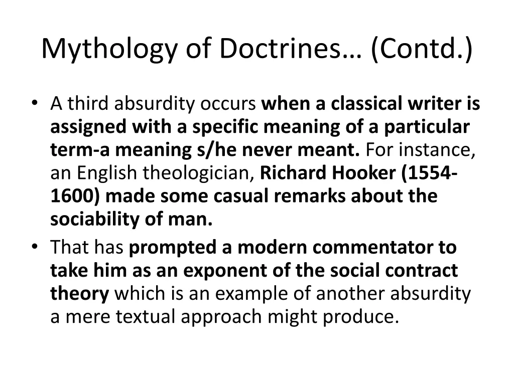 mythology of doctrines contd 2