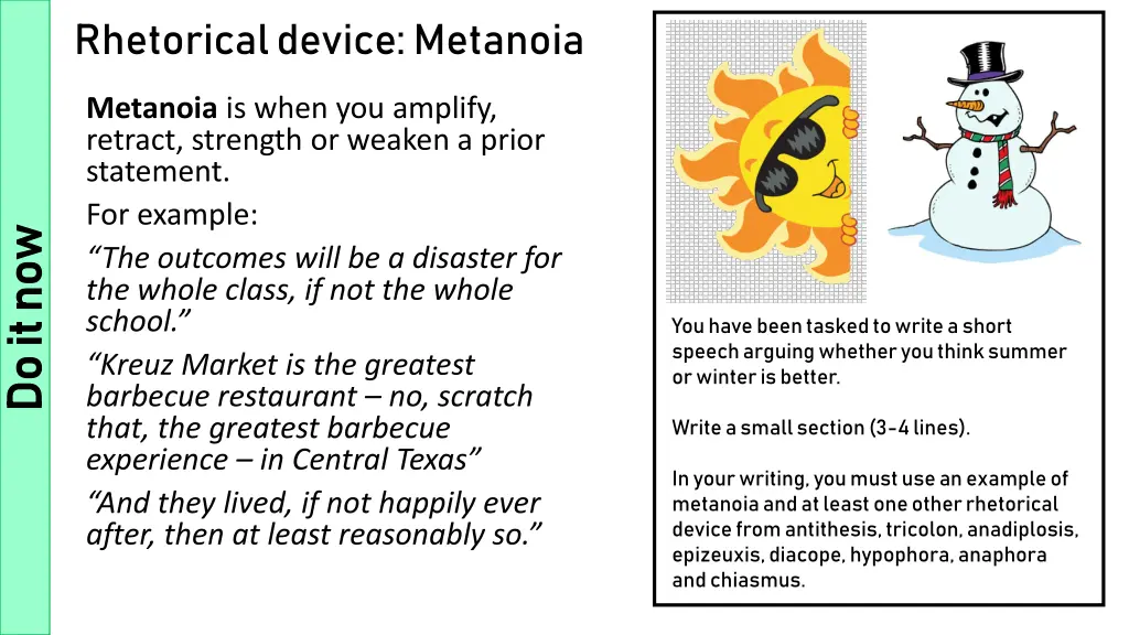 rhetorical device metanoia