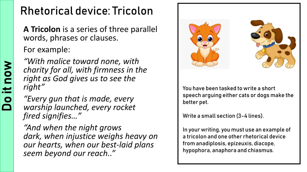 rhetorical device tricolon