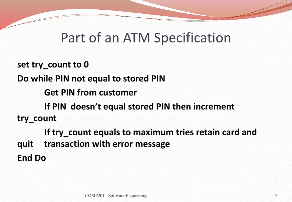 part of an atm specification