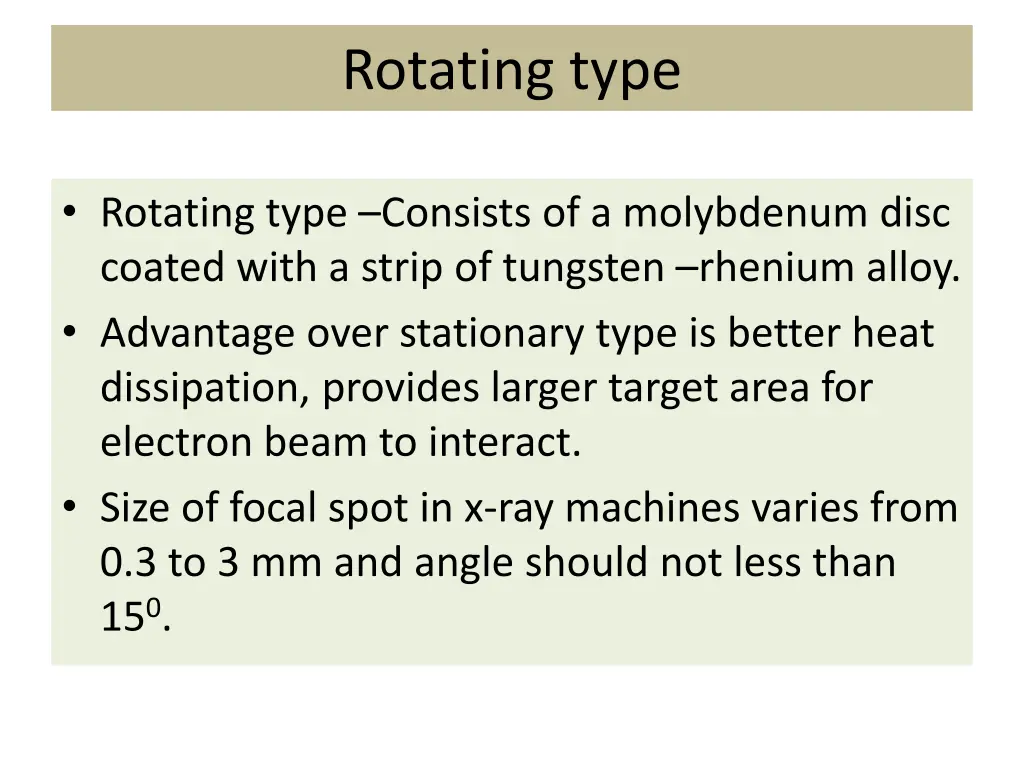 rotating type