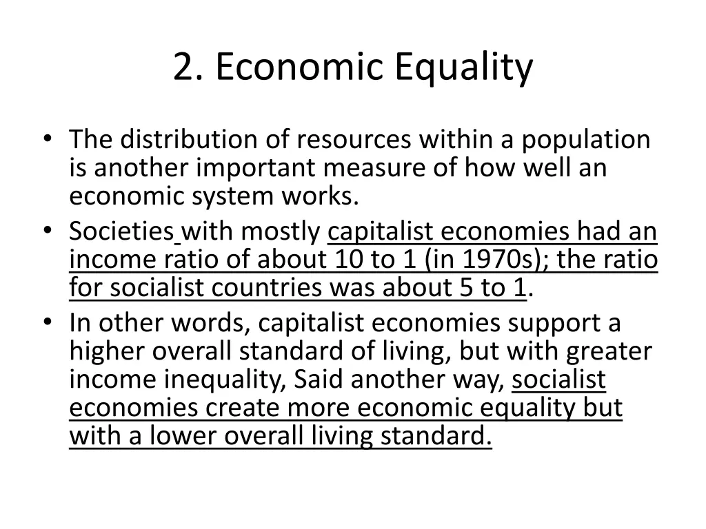 2 economic equality