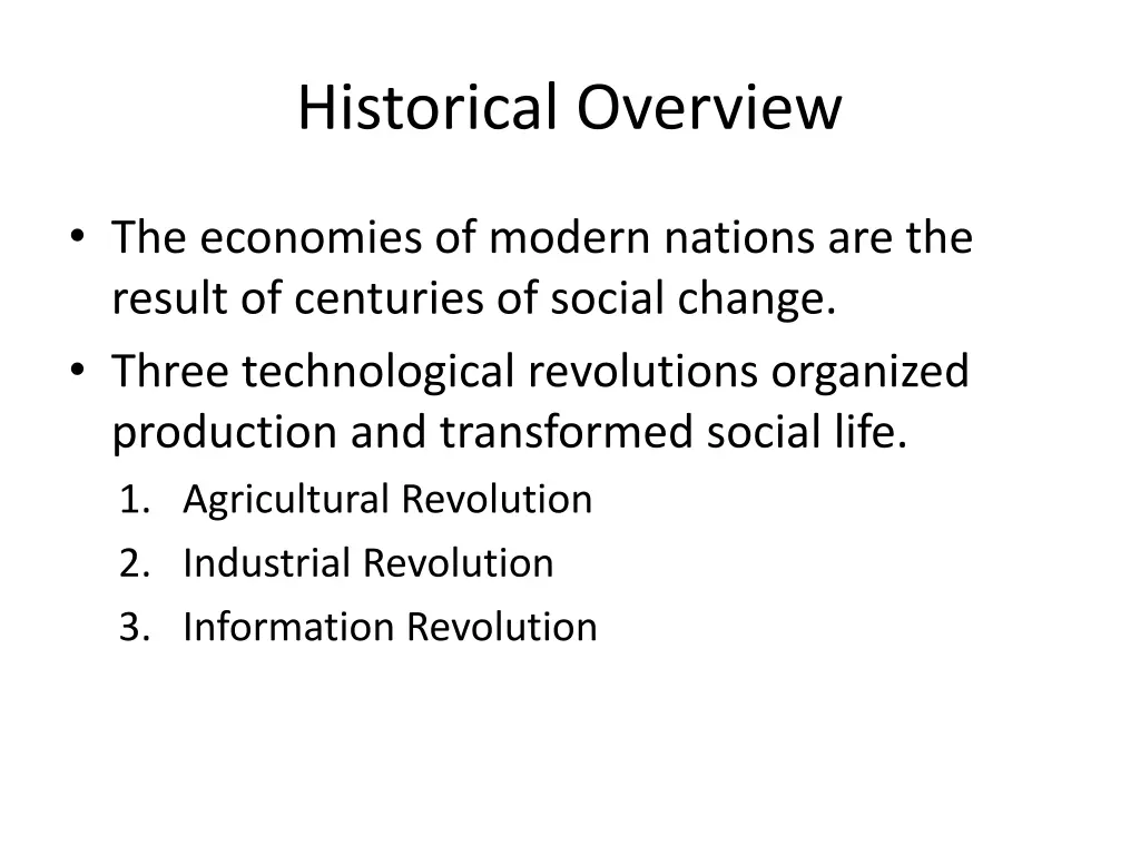 historical overview